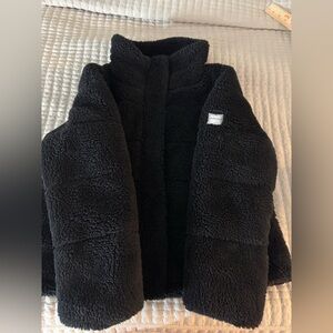 Calvin Klein Black Puffer Sherpa Jacket